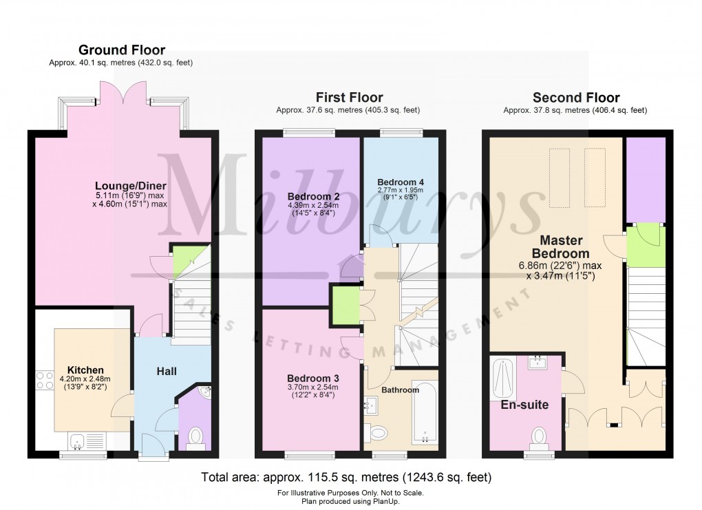 Floorplan for Pritchard Way, Yate, South Gloucestershire