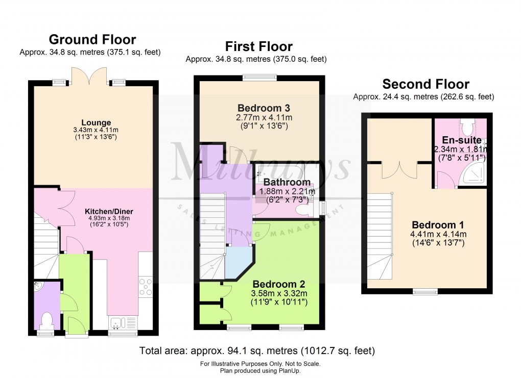 Floorplan for Amberley Gardens, Yate, Bristol