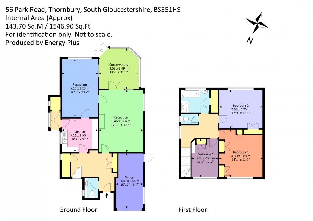 Floorplan for Park Road, Thornbury, South Gloucestershire