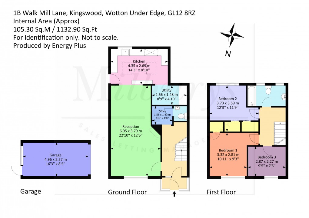 Floorplan for Walk Mill Lane, Kingswood, Gloucestershire