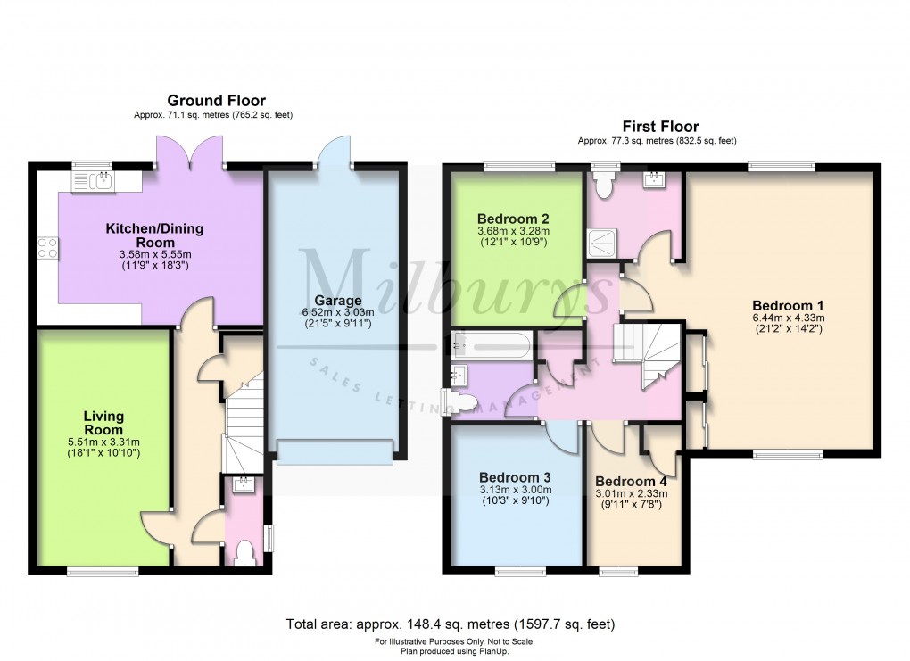 Floorplan for Cranesbill Crescent, Charfield, Gloucestershire