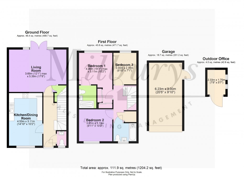 Floorplan for Cranesbill Crescent, Charfield, Gloucestershire