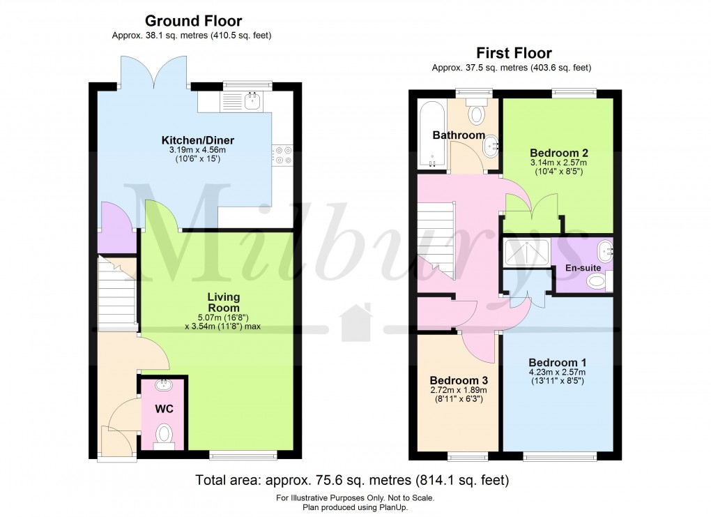 Floorplan for Anstey Road, Yate, South Gloucestershire