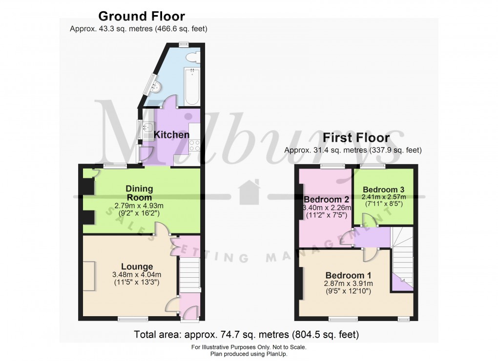 Floorplan for High Street, Wickwar, South Gloucestershire