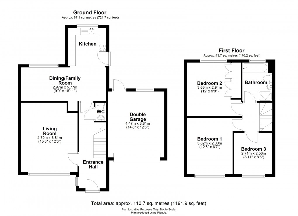 Floorplan for Springfield, Thornbury, South Gloucestershire