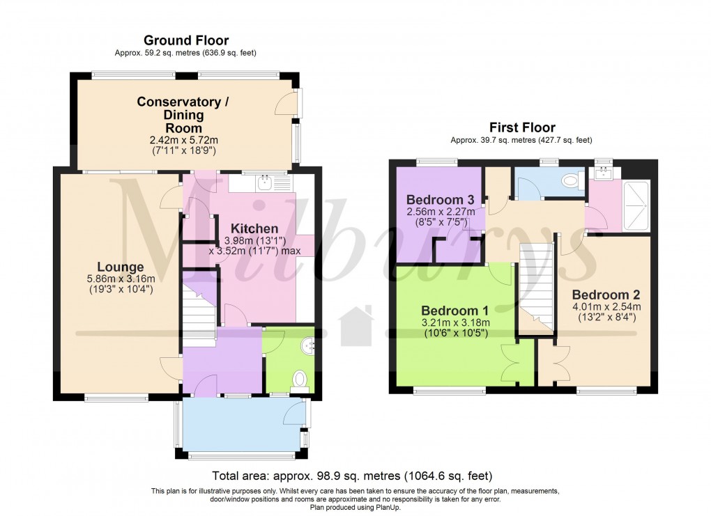 Floorplan for Yate, Bristol, Gloucestershire