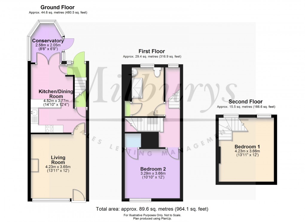 Floorplan for Old Town, Wotton-under-Edge, Gloucestershire