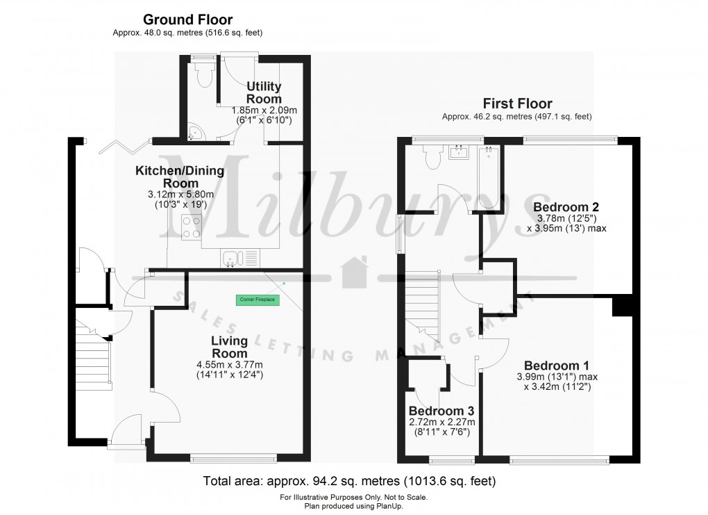 Floorplan for Kingswood, Wotton-under-Edge, Gloucestershire