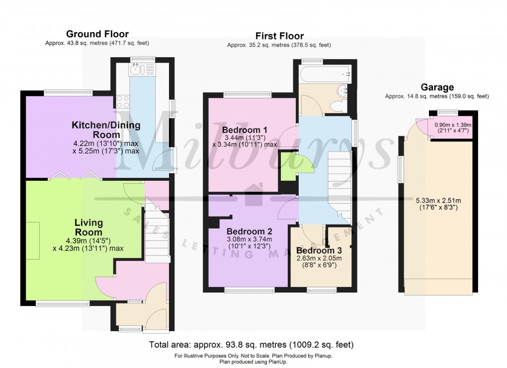 Floorplan for Wortley Terrace, Wotton-under-Edge, Gloucestershire