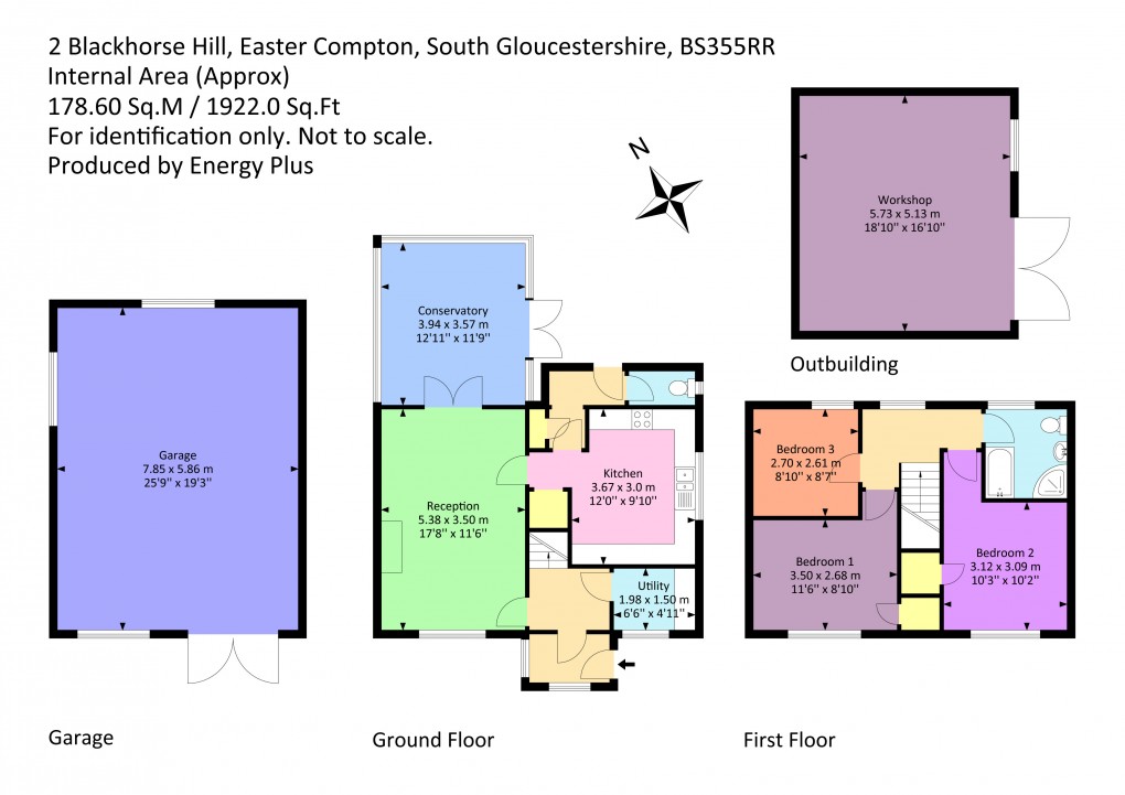 Floorplan for Blackhorse Hill, Easter Compton, South Gloucestershire