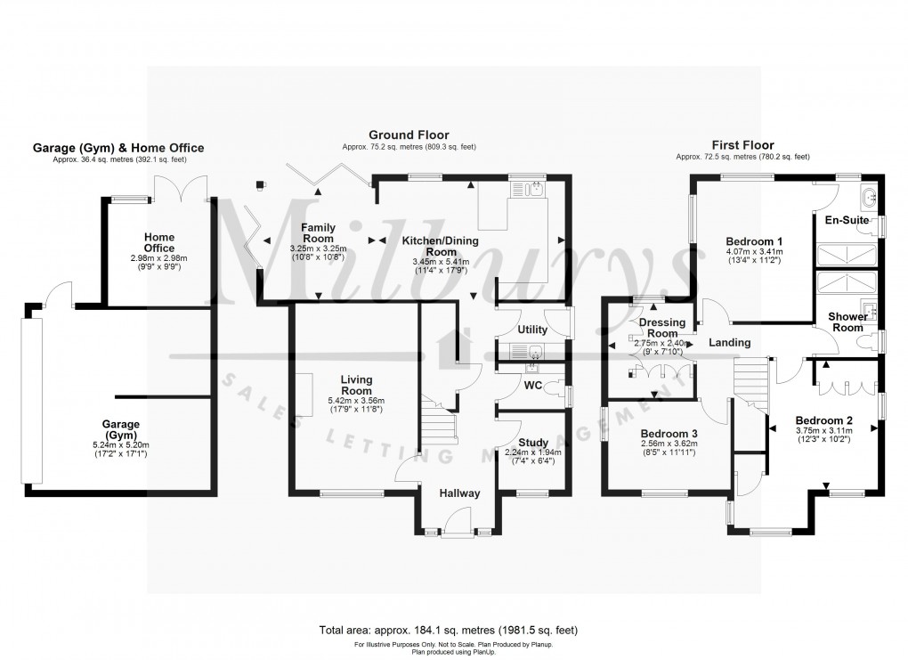 Floorplan for Bristol Road, Thornbury, South Gloucestershire