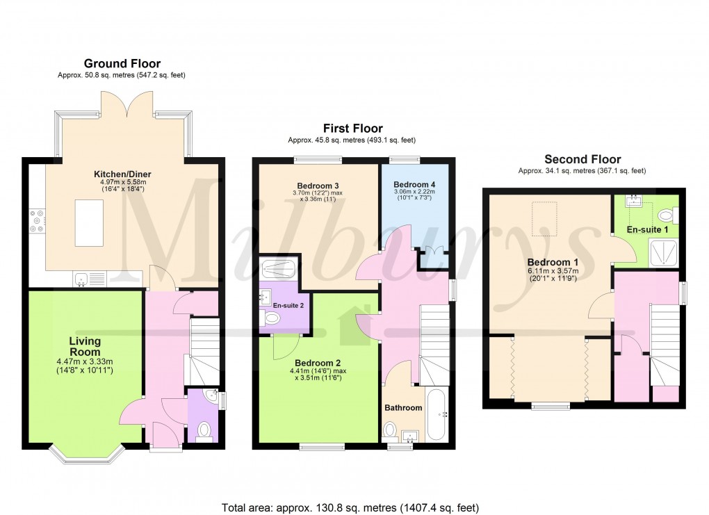 Floorplan for Wainblade Court, Yate, South Gloucestershire