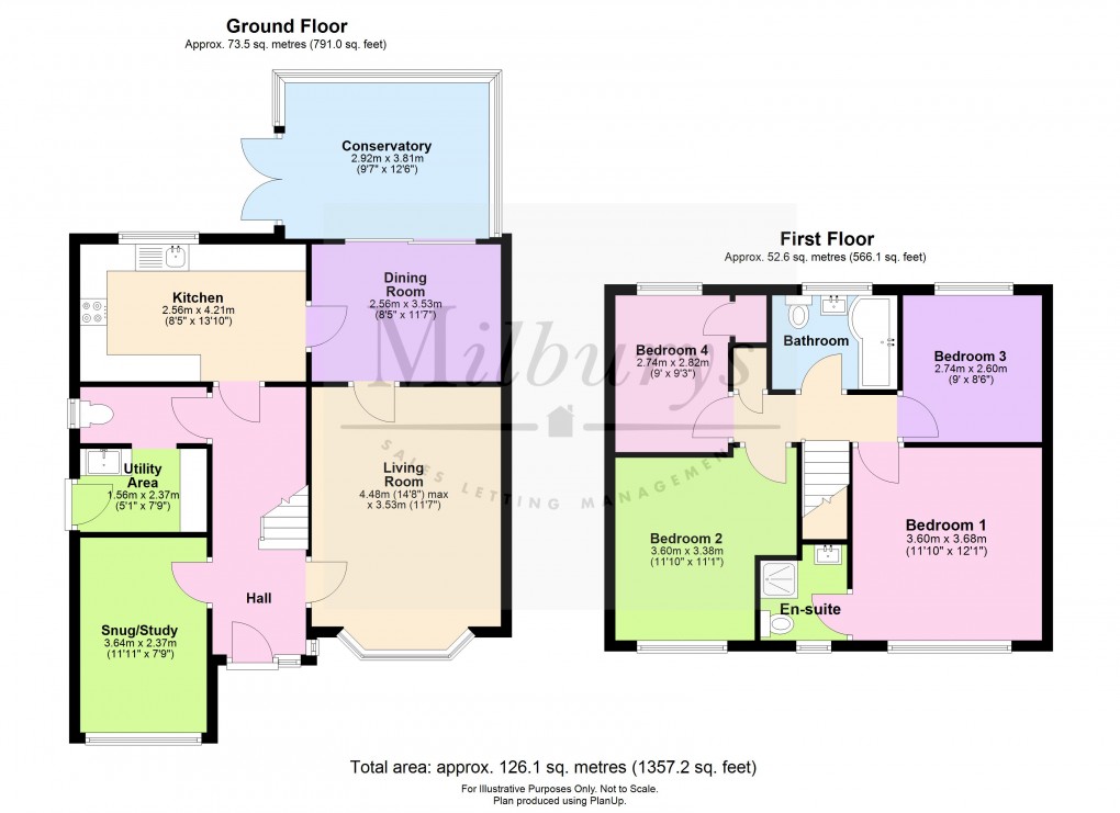 Floorplan for Hudson Close, Yate, South Gloucestershire