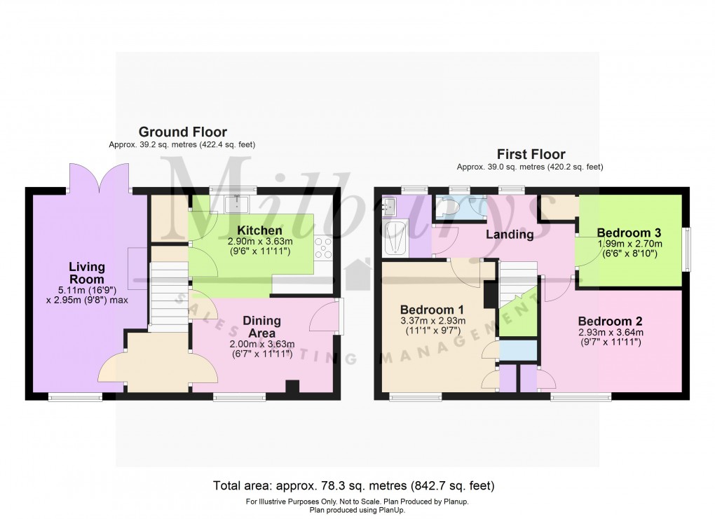 Floorplan for Pitman Place, Wotton-under-Edge, Gloucestershire