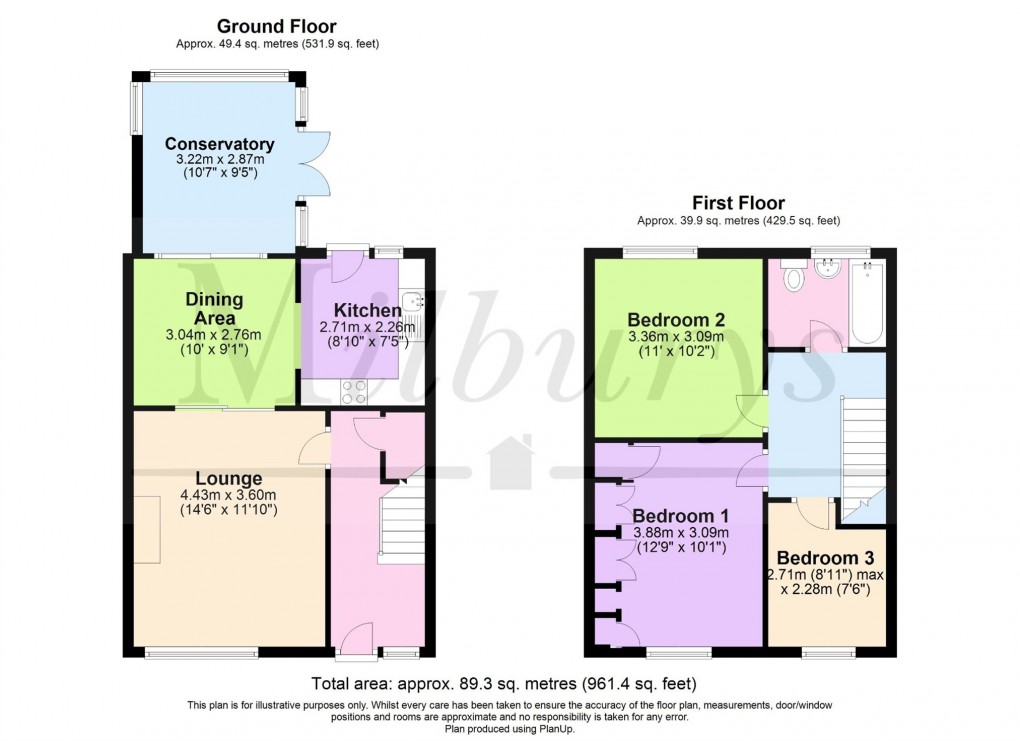 Floorplan for Longford, Yate, South Gloucestershire