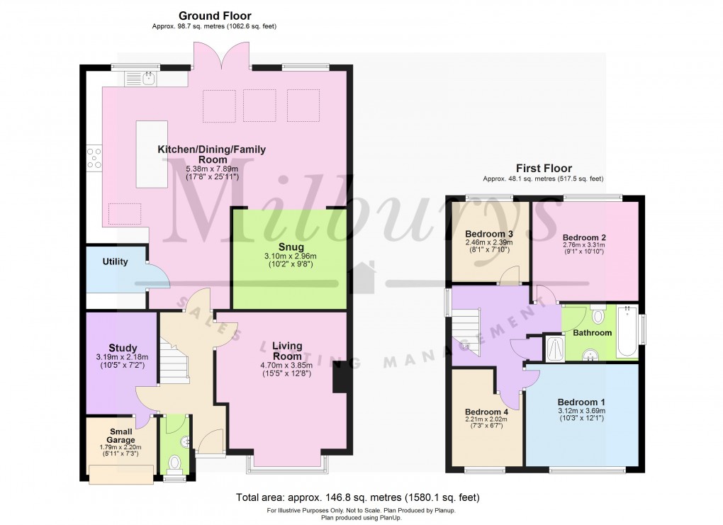 Floorplan for Crowthers Avenue, Yate, South Gloucestershire