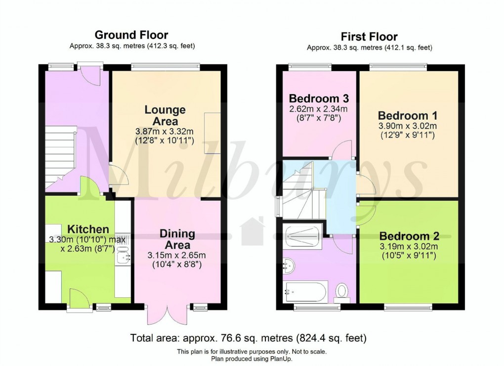 Floorplan for Rectory Close, Yate, South Gloucestershire