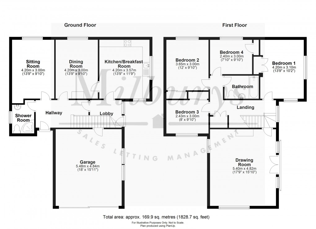 Floorplan for Vicarage Lane, Olveston, South Gloucestershire