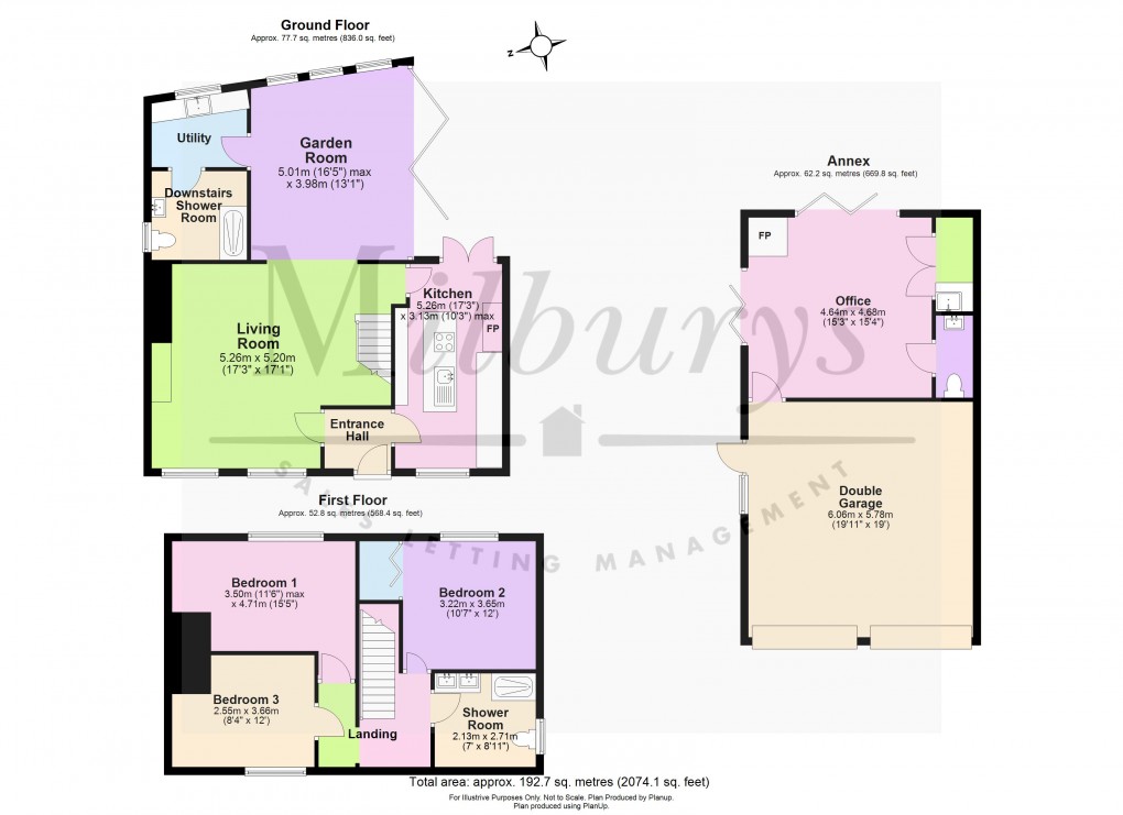 Floorplan for Cam, Dursley, Gloucestershire