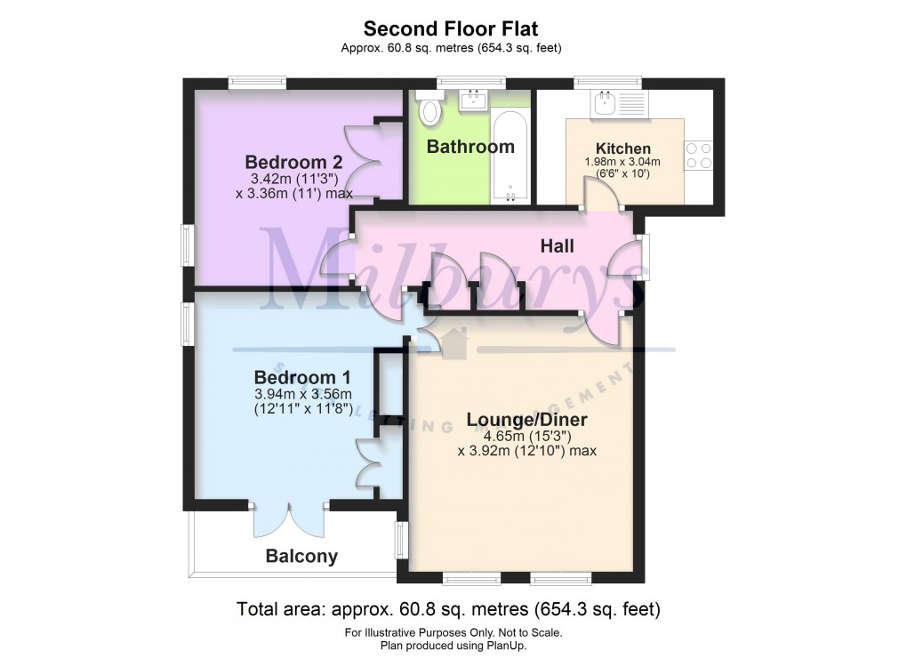 Floorplan for Dowsell Way, Yate, South Gloucestershire