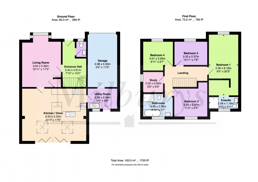 Floorplan for Walshe Avenue, Chipping Sodbury, South Gloucestershire