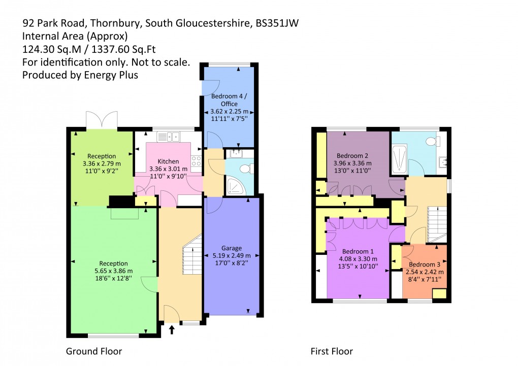 Floorplan for Park Road, Thornbury, South Gloucestershire