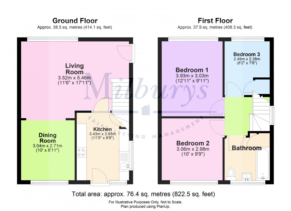 Floorplan for Robin Way, Chipping Sodbury, South Gloucestershire