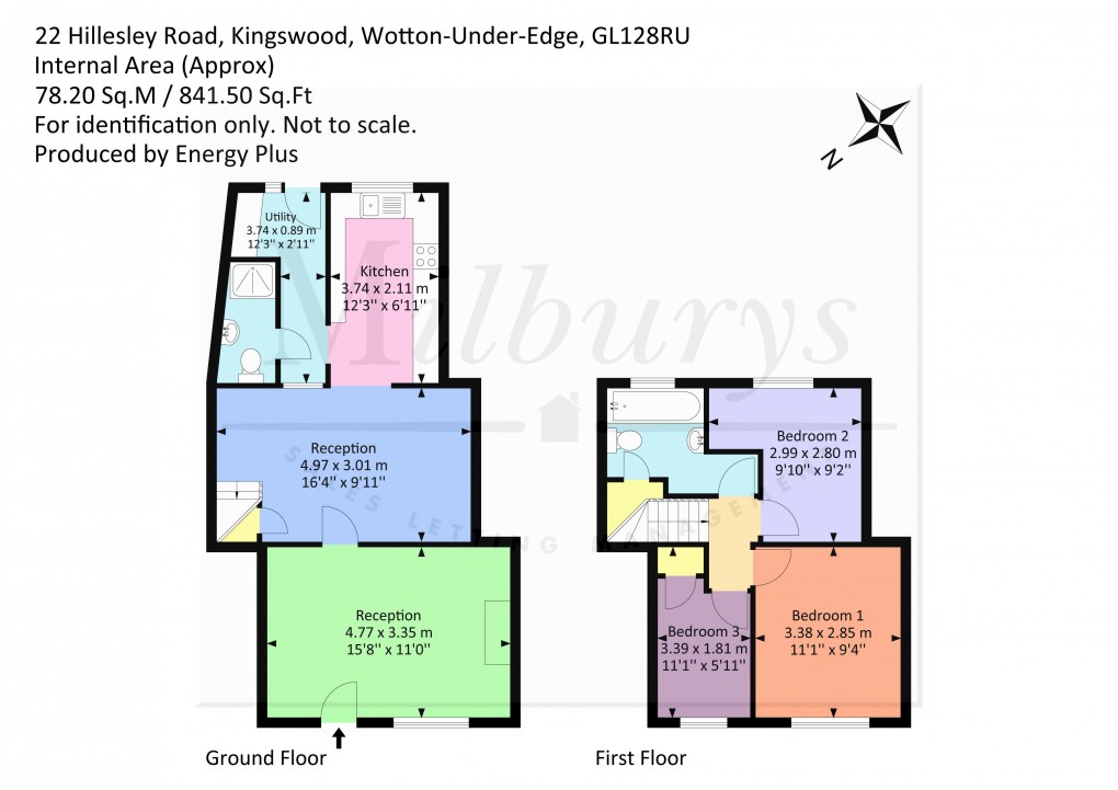 Floorplan for Hillesley Road, Kingswood, Gloucestershire