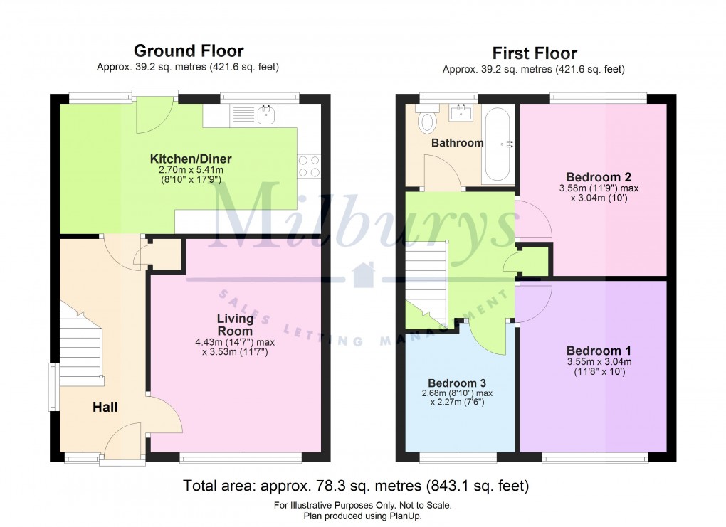 Floorplan for Hatherley, Yate, South Gloucestershire