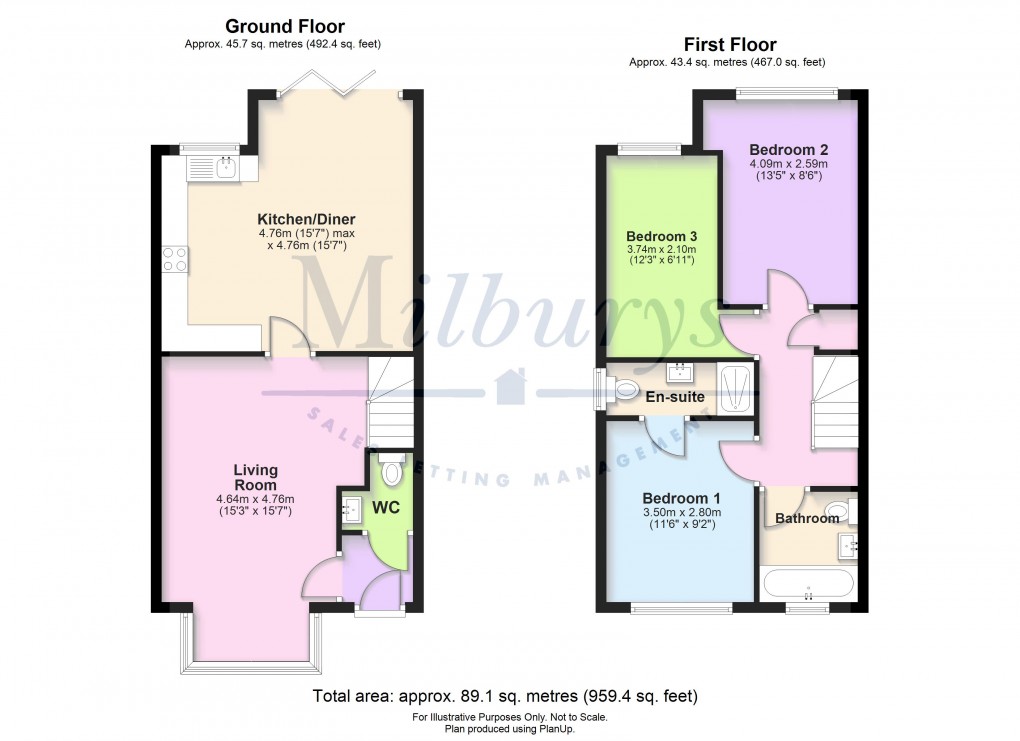 Floorplan for Broad Lane, Yate, South Gloucestershire