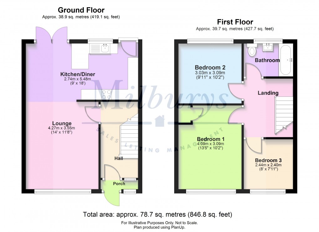 Floorplan for Highworth Crescent, Yate, Bristol