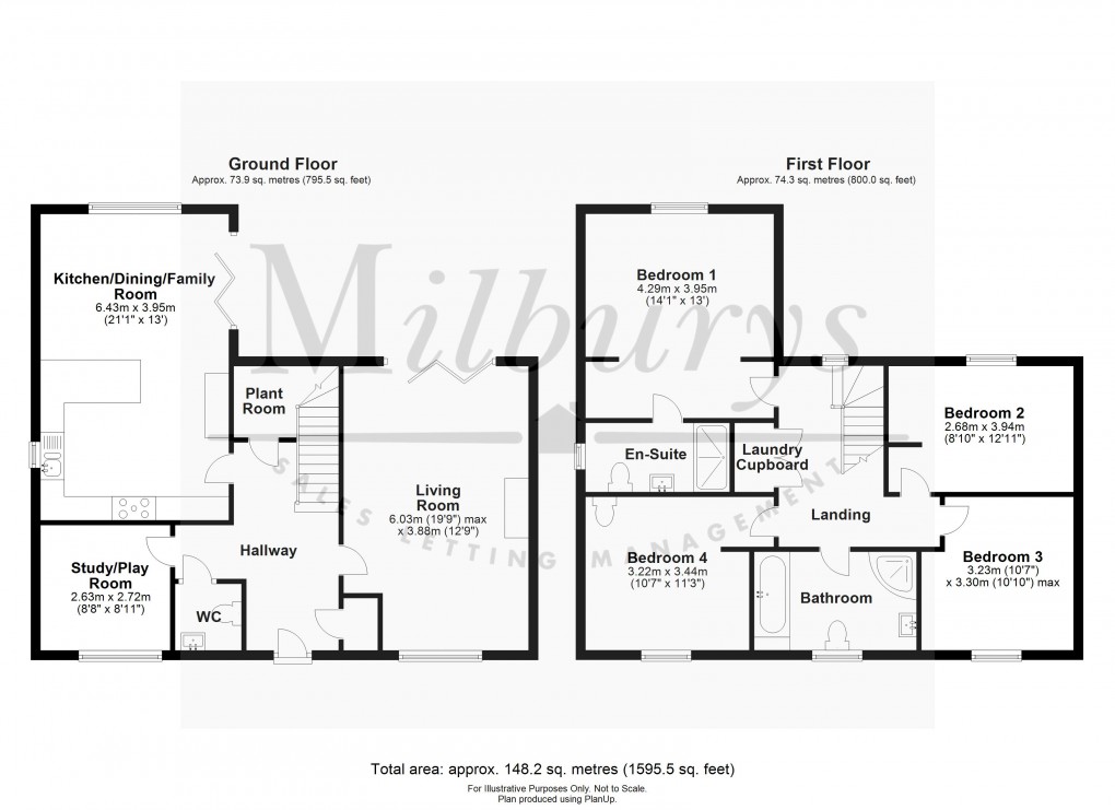 Floorplan for Hardwicke Close, Tytherington, South Gloucestershire