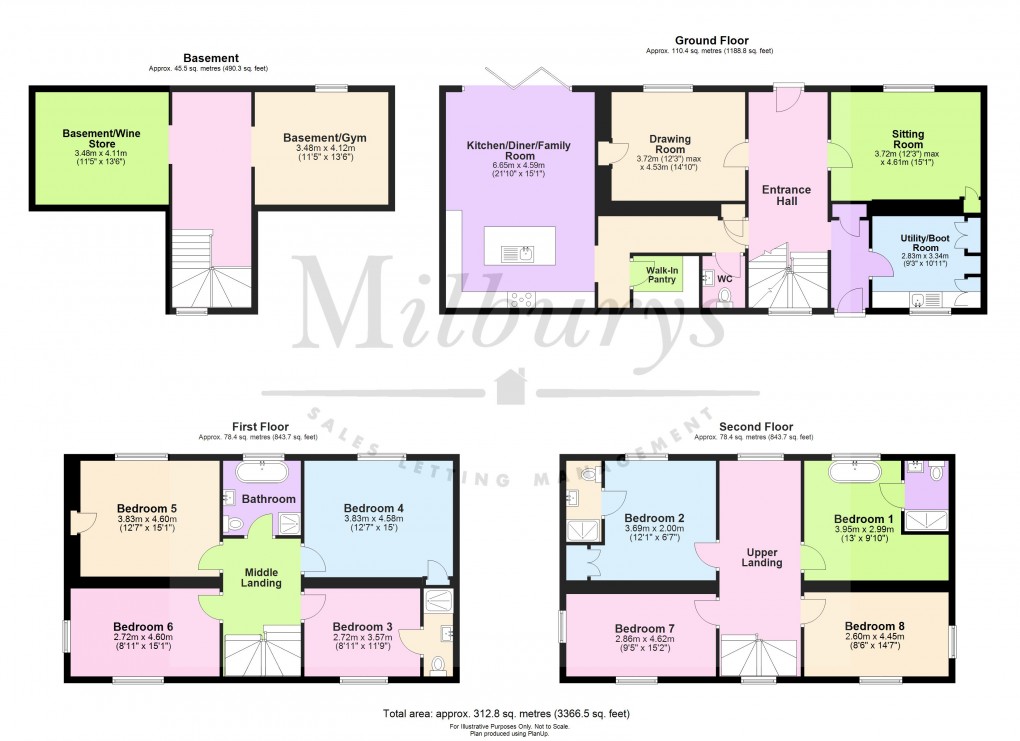 Floorplan for Mayshill, Frampton Cotterell, South Gloucestershire