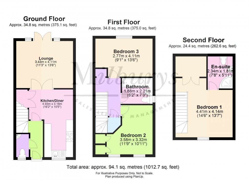 Floorplan for Amberley Gardens, Yate, South Gloucestershire