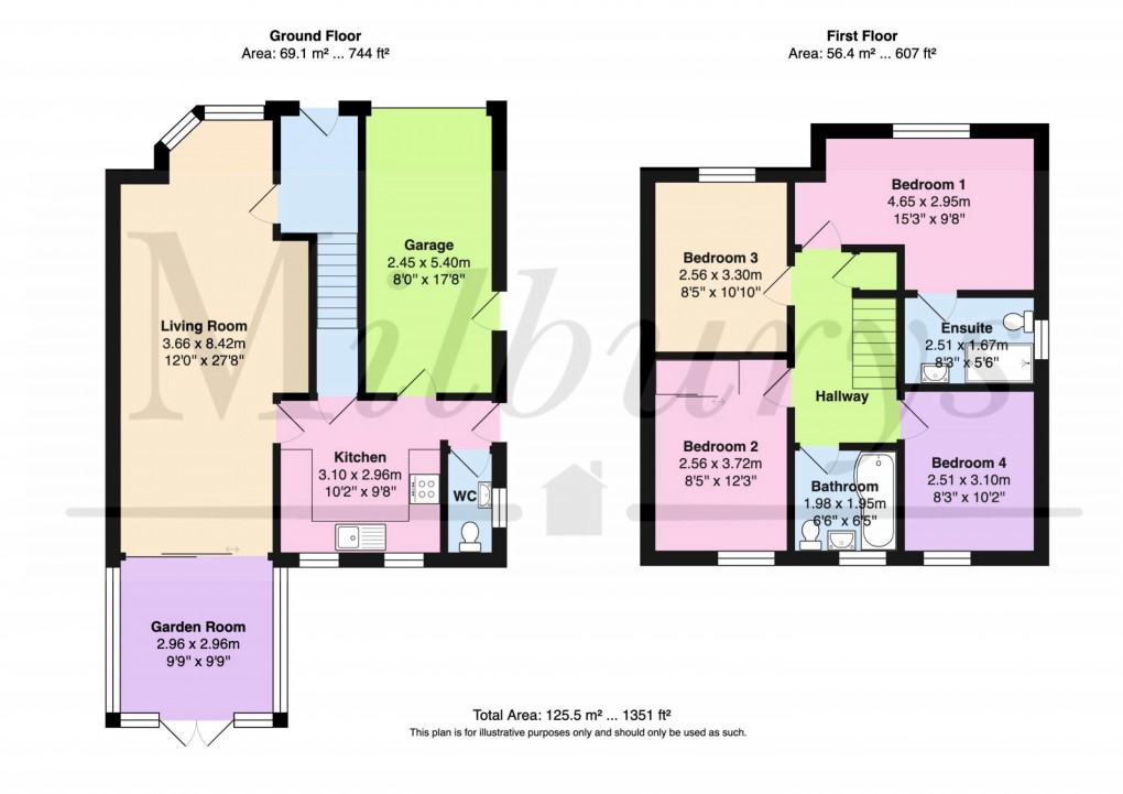 Floorplan for Couzens Close, Chipping Sodbury, South Gloucestershire