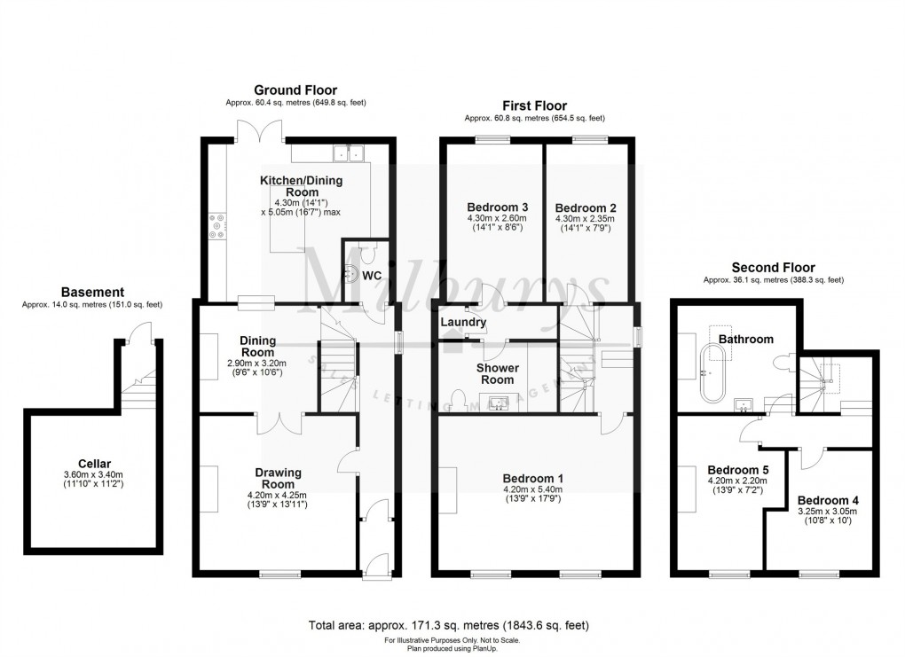 Floorplan for High Street, Thornbury, South Gloucestershire