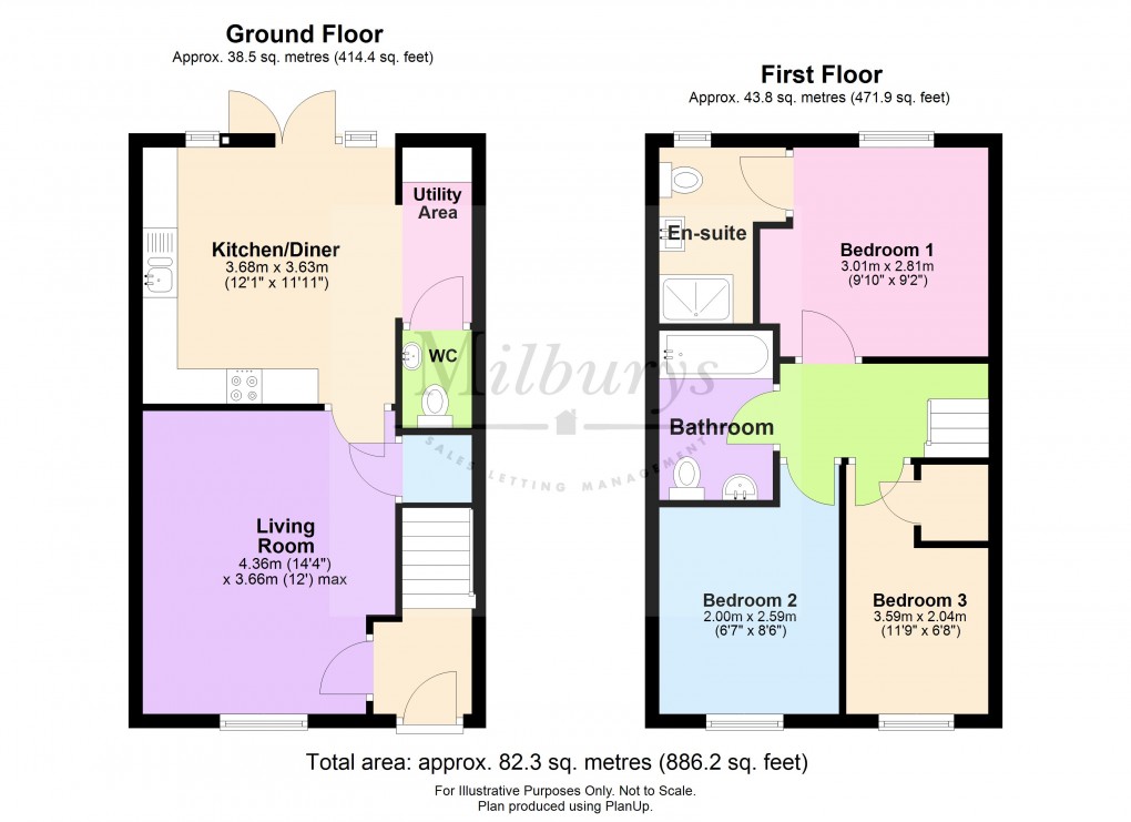 Floorplan for Weavers Way, Chipping Sodbury, South Gloucestershire