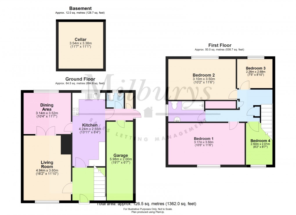 Floorplan for Gloucester Street, Wotton-under-Edge, Gloucestershire