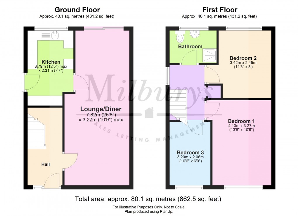 Floorplan for Lyndale Road, Yate, South Gloucestershire