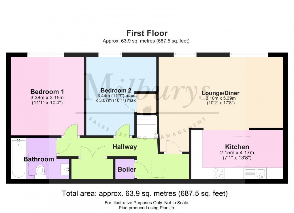 Floorplan for Buckthorn Court, Yate, South Gloucestershire