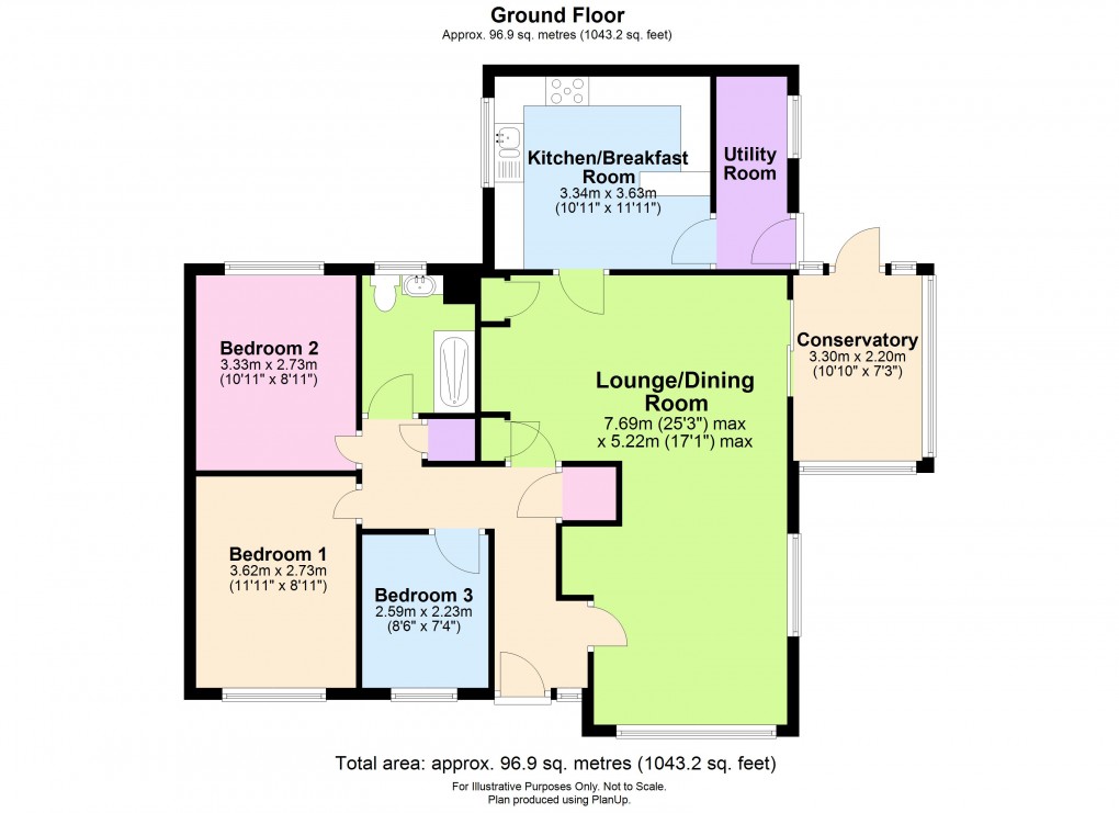 Floorplan for Beechwood Grove, Wotton-under-Edge, Gloucestershire