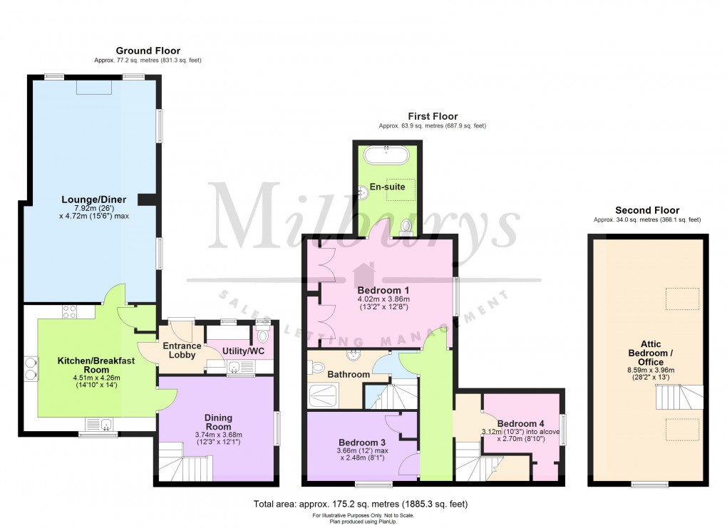 Floorplan for High Street, Hawkesbury Upton, South Gloucestershire