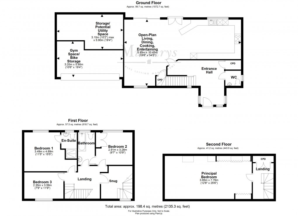 Floorplan for Knapp Road, Thornbury, South Gloucestershire