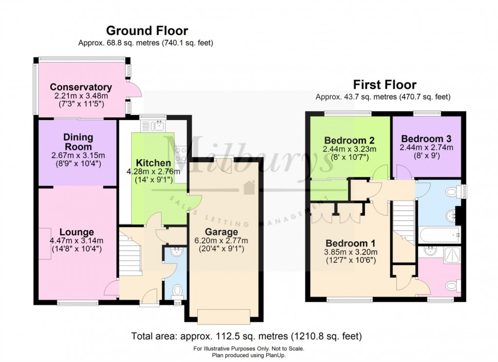 Floorplan for Coopers Drive, Yate, South Gloucestershire