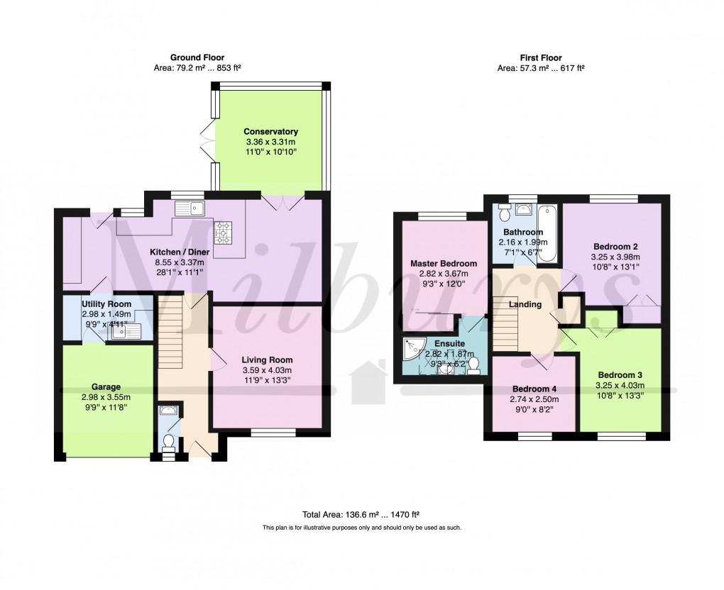 Floorplan for Cornwall Crescent, Yate, South Gloucestershire