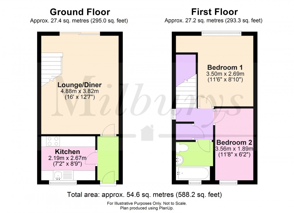 Floorplan for Couzens Close, Chipping Sodbury, South Gloucestershire