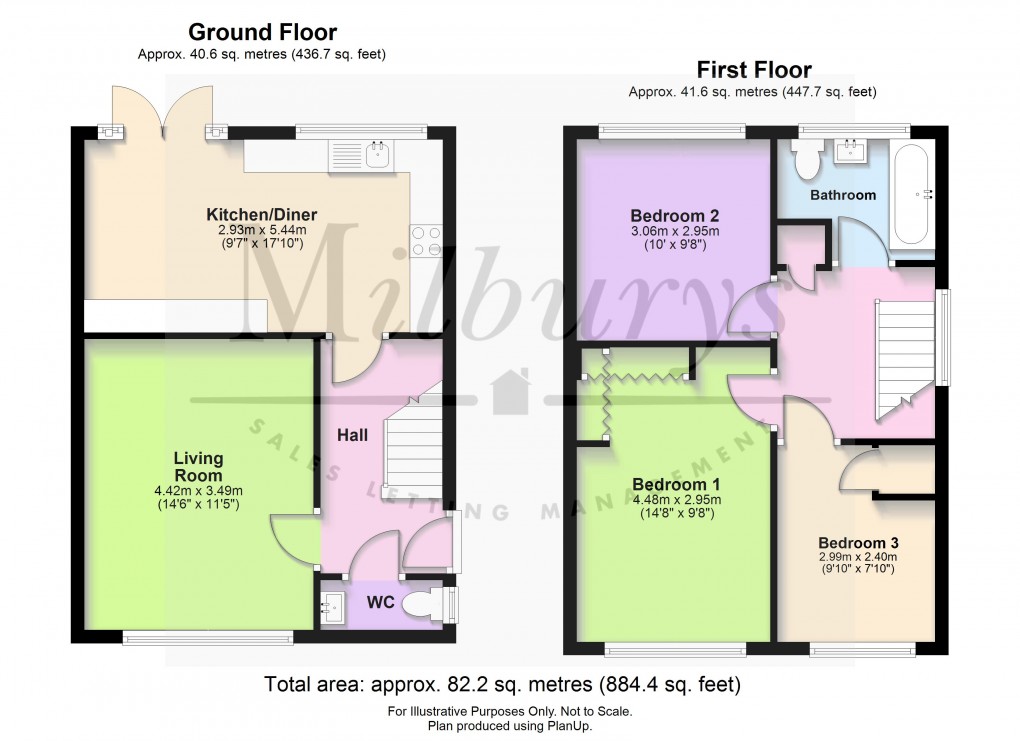 Floorplan for Mallard Close, Chipping Sodbury, South Gloucestershire