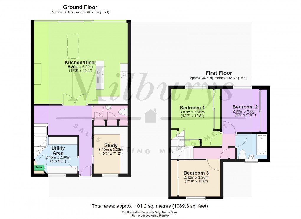 Floorplan for Dursley, Cam, Gloucestershire