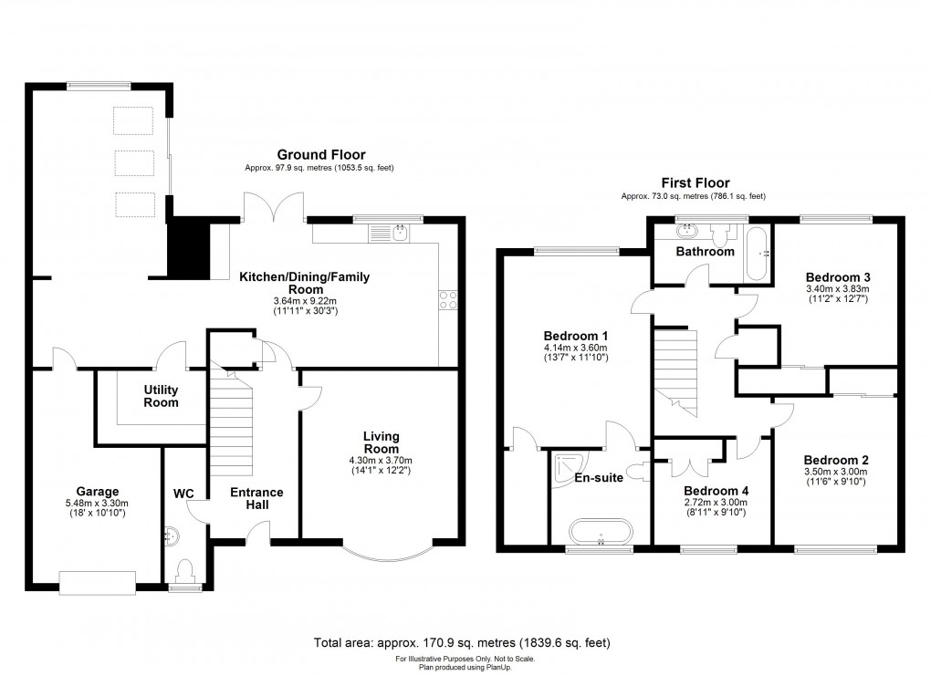 Floorplan for Jubilee Drive, Thornbury, South Gloucestershire