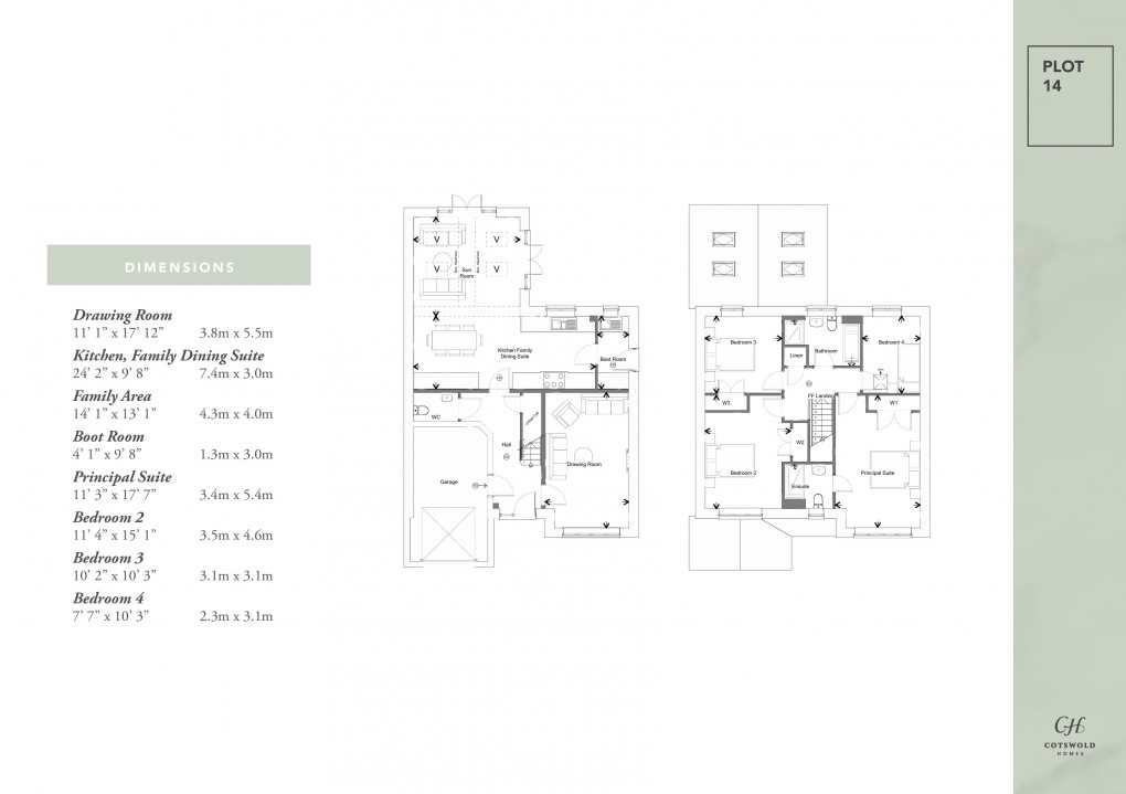 Floorplan for Glebe Meadows, Falfield, South Gloucestershire